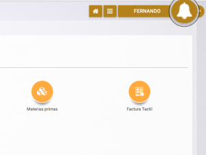 Botón de notificaciones en Vendiendo.co