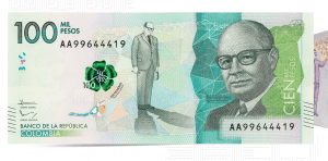 Identificar billetes falsos de 100000 pesos